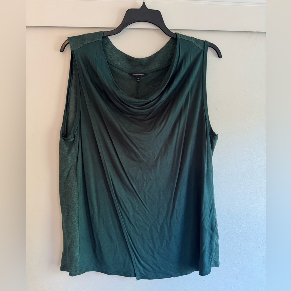 Banana Republic Green Swing Front Top